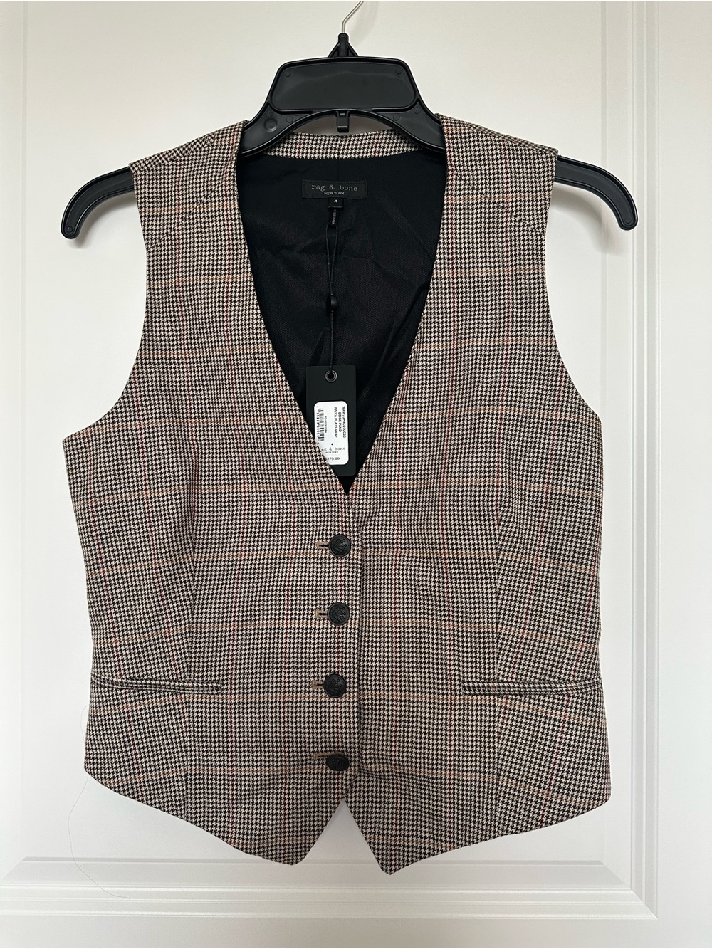 Rag & Bone Priya plaid vest